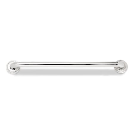 Keeney Mfg Smooth 1.25 x 36" Straight Polished Stainless Stl Grab Bar W/ Designer Flange, 36.00" L PP1904PS-DF1